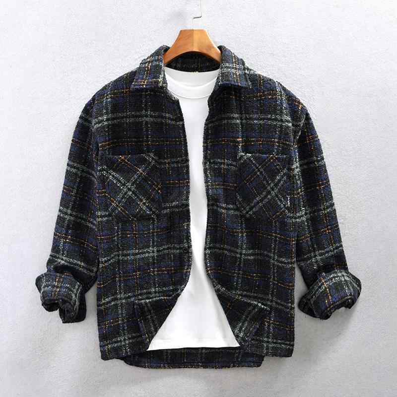 春 コーデ メンズ 用 服 シンプル ファッション オシャレ 大人 かっこいい 大きいサイズ ストリート 紳士服 アメリカン ストリート 花柄 ウール チェック柄 ジャケット シャツ