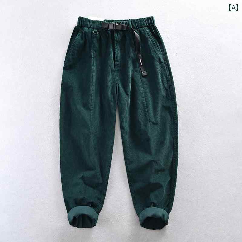 春 コーデ メンズ 用 服 シンプル ファッション オシャレ 大人 かっこいい 大きいサイズ ストリート 紳士服 アメリカン コーデュロイ パンツ フィット オールコットン 厚手 カジュアル