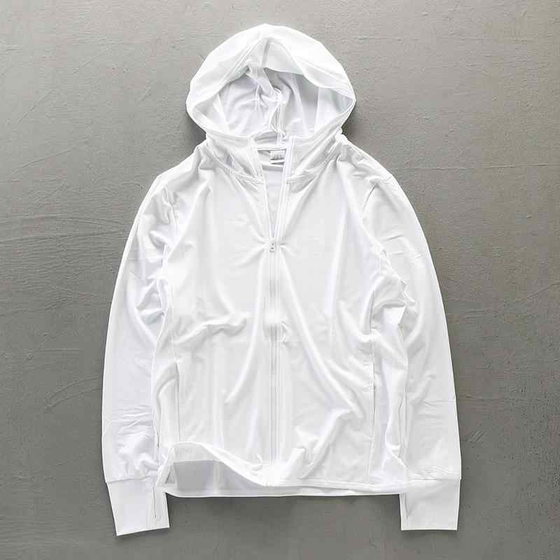 春 コーデ メンズ 用 服 シンプル ファッション オシャレ 大人 かっこいい 大きいサイズ ストリート 紳士服 白 日焼け防止 服 抗UV 速乾 通気性 フード付き ジャケット