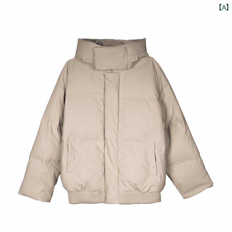 春 コーデ メンズ 用 服 シンプル ファッション オシャレ 大人 かっこいい 大きいサイズ ストリート 紳士服 コットン コート 暖かい アメリカン クリーン フィット コットンコート フード付き コットン ジャケット