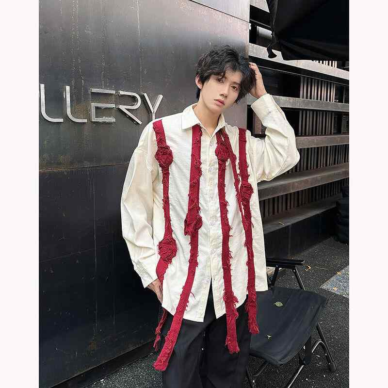 春 コーデ メンズ 用 服 シンプル ファッション オシャレ 大人 かっこいい 大きいサイズ ストリート 紳士服 ウェディング シャツ 長袖 ハイエンド クール トップス カジュアル