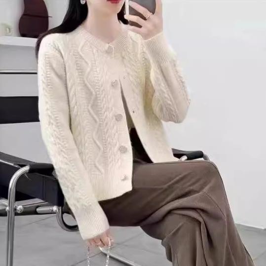 Rakuten - 春 コーデ レディース ファッション オシャレ アイテム カワイイ コーデ シンプル きれい ナチュラル 上品カジュアル 用 ウインドブレーカー ウール 春 カーディガン ツイスト