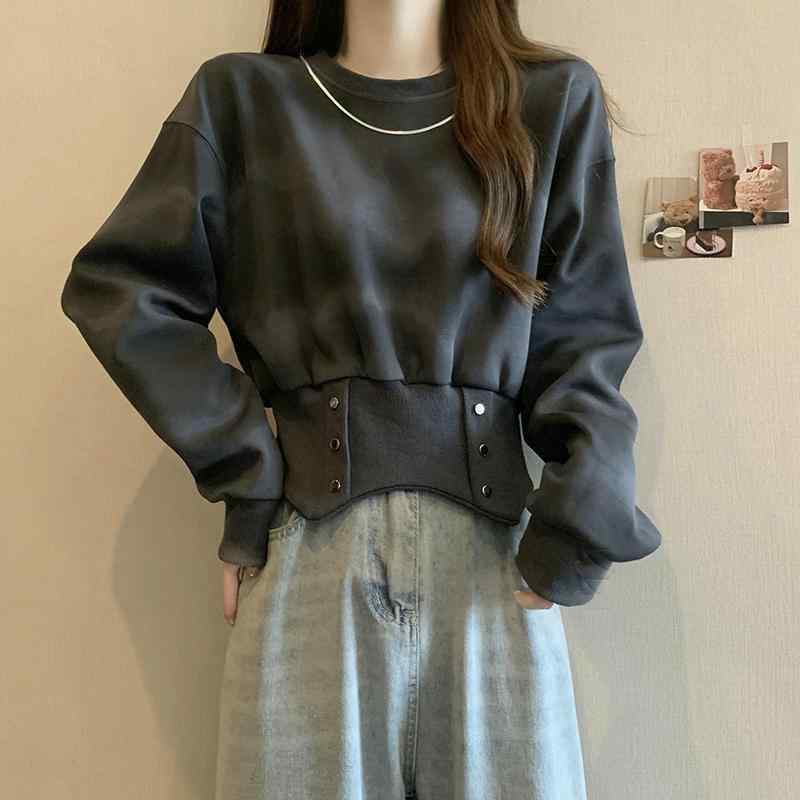 春 コーデ レディース ファッション オシャレ アイテム カワイイ コーデ シンプル きれい ナチュラル 上品カジュアル 用 フー ドレス スリムトップス レディース レトロ 大きいサイズ スウェットシャツ アメリカン スタイル