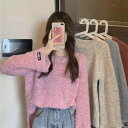 春 コーデ レディース ファッション オシャレ アイテム カワイイ シンプル 上品カジュアル ラズベリーカラー ソフト アウターウェア セーター トップス トラ...