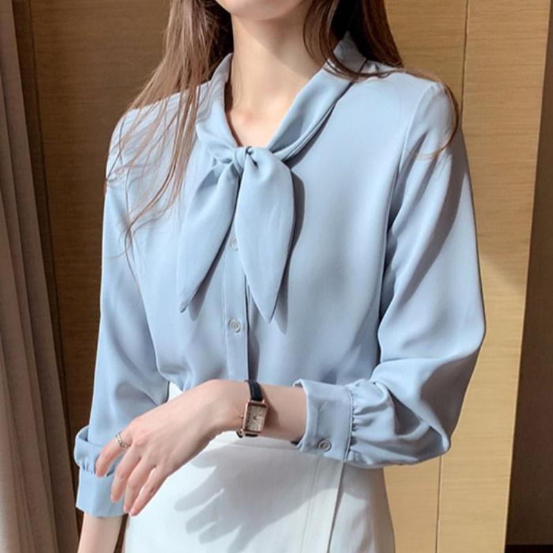 乐天商城 - 春 コーデ レディース ファッション オシャレ アイテム カワイイ コーデ シンプル きれい ナチュラル 上品カジュアル 用 スリム シフォンシャツ 韓国ファッション シック シャツ レディース 長袖 トップス アウターシャツ
