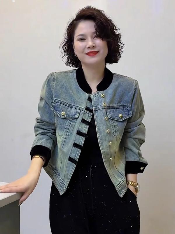 Other Jackets Jumpers - 春 コーデ レディース ファッション オシャレ アイテム カワイイ コーデ シンプル きれい ナチュラル 上品カジュアル 用 デニム ジャケット カジュアル トップス 韓国ファッション ジャケット