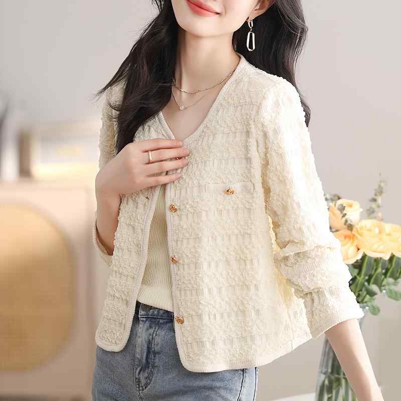 春 コーデ レディース ファッション オシャレ アイテム カワイイ コーデ シンプル きれい ナチュラル 上品カジュアル 用 ホワイト カラー 薄手 スタイル ジャケット レディース カーディガン ジャケット