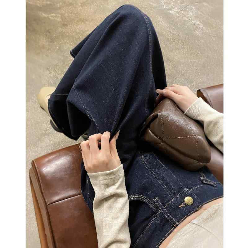 春 コーデ レディース ファッション オシャレ アイテム カワイイ コーデ シンプル きれい ナチュラル 上品カジュアル 用 レトロ デニムスカート スカート ハイウエスト スリム ストレート スリット Aライン ロング丈