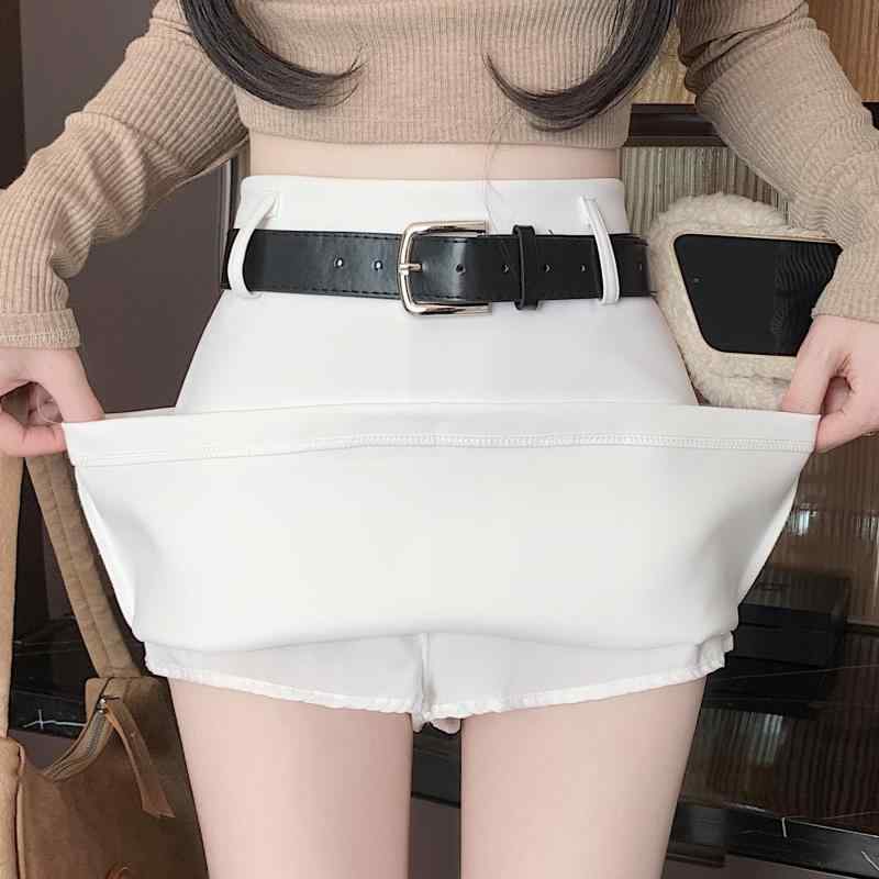 春 コーデ レディース ファッション オシャレ アイテム カワイイ コーデ シンプル きれい ナチュラル 上品カジュアル 用 ホワイト スーツ スカート ハイウエスト スリム ヒップ カバー Aライン