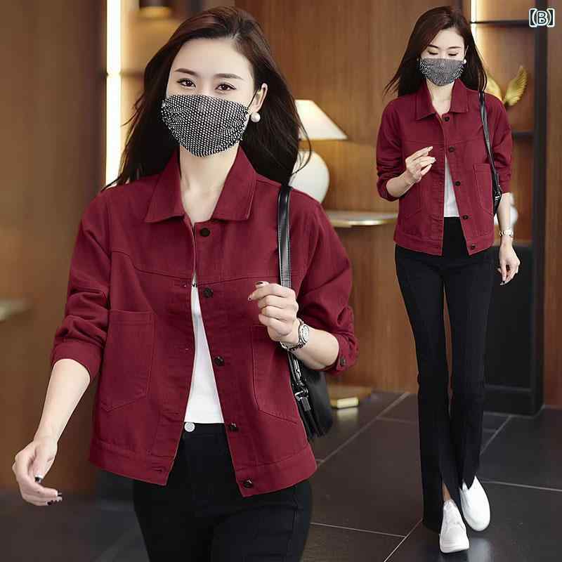 春 コーデ レディース ファッション オシャレ アイテム カワイイ コーデ シンプル きれい ナチュラル 上品カジュアル 用 ゆったり デニム ジャケット レディース 春 カジュアル ジャケット トップス