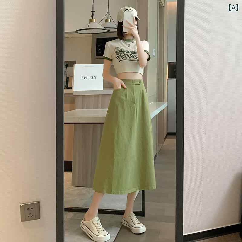 春 コーデ レディース ファッション オシャレ アイテム カワイイ コーデ シンプル きれい ナチュラル 上品カジュアル 用 春先 ワークウェア Aライン スカート サイズ クロス カバー 薄手 ミディアム アンブレラ