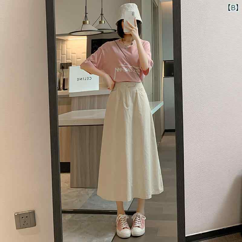 春 コーデ レディース ファッション オシャレ アイテム カワイイ コーデ シンプル きれい ナチュラル 上品カジュアル 用 春先 ワークウェア Aライン スカート サイズ クロス カバー 薄手 ミディアム アンブレラ