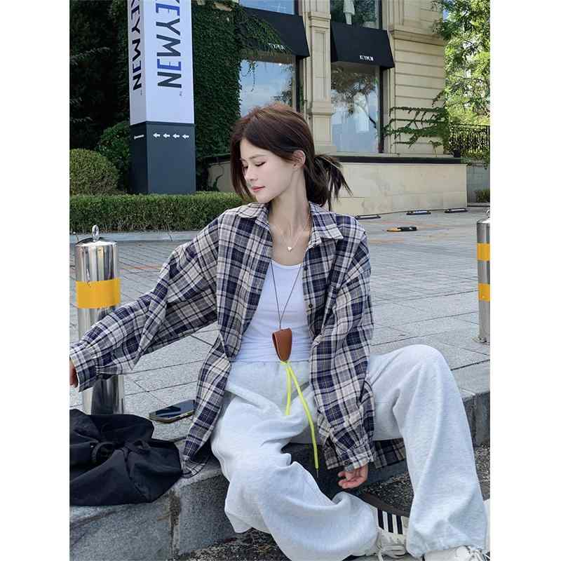 Rakuten - 春 コーデ レディース ファッション オシャレ アイテム カワイイ コーデ シンプル きれい ナチュラル 上品カジュアル 用 リラックスウェア チェック シャツ レディース 夏 アメリカン レトロ サンプロテクション カーディガン ジャケット