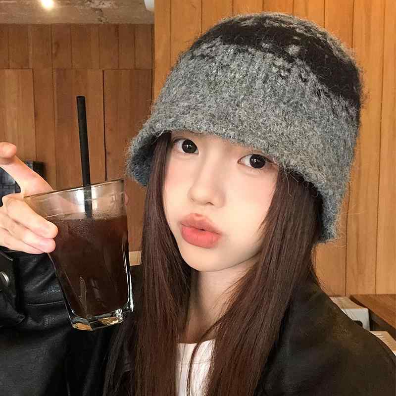 春 コーデ レディース ファッション オシャレ アイテム カワイイ コーデ シンプル きれいめ ナチュラル 上品カジュアル 女性用 婦人服 レトロ ジャカード ウール 帽子 秋 バケット ハット 暖かい フィッシャーマン