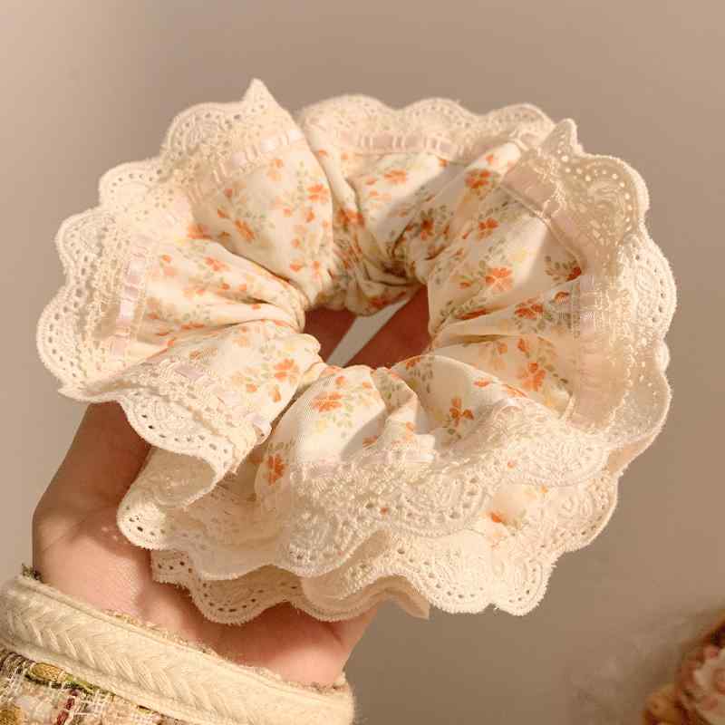 春 花柄 レース バンド ハイエンド バンド アクセサリー
