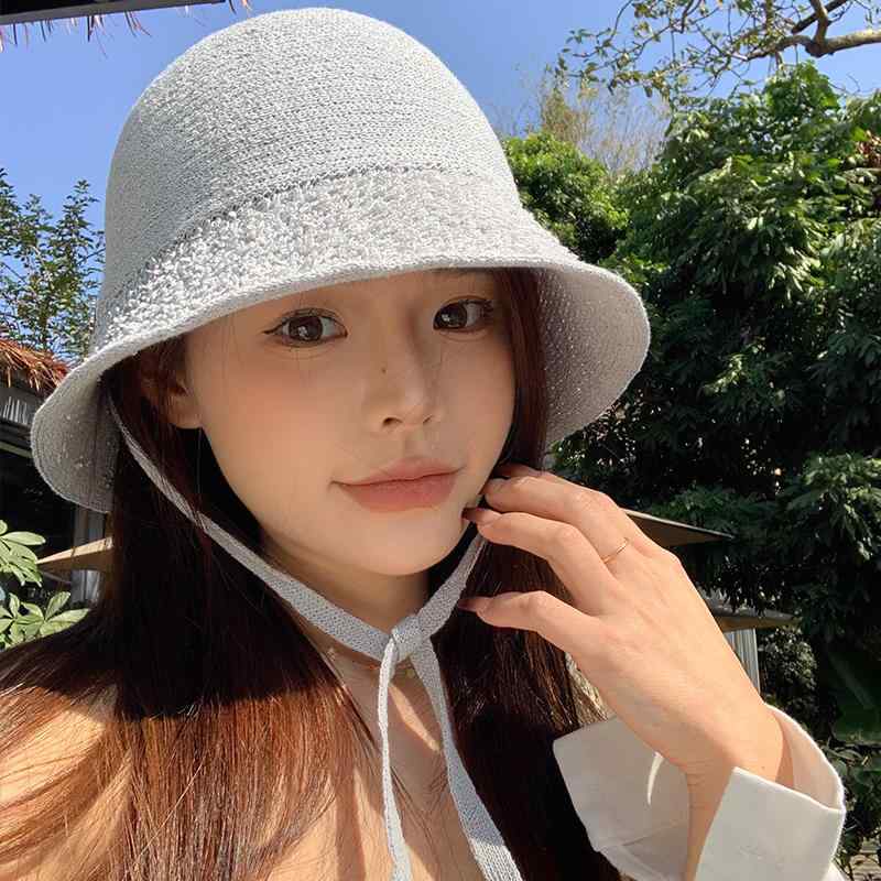 春 コーデ レディース ファッション オシャレ アイテム カワイイ コーデ シンプル きれいめ ナチュラル 上品カジュアル 女性用 婦人服 韓国ファッション 無地 ニット フィッシャーマン ハット バケット 帽子