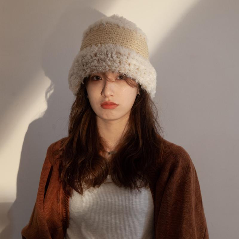 春 コーデ レディース ファッション オシャレ アイテム カワイイ コーデ シンプル きれいめ ナチュラル 上品カジュアル 女性用 婦人服 帽子 スプラッシュ ホワイト ニット ウール 秋 暖かい フィッシャーマン ハット