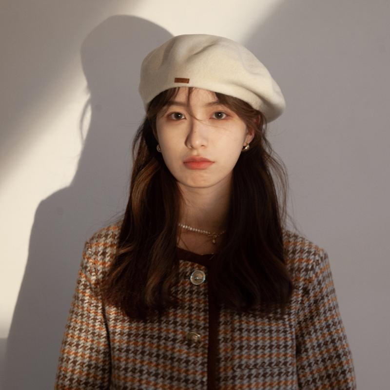 春 コーデ レディース ファッション オシャレ アイテム カワイイ コーデ シンプル きれいめ ナチュラル 上品カジュアル 女性用 婦人服 ウール ベレー 帽子 ペインター ハット