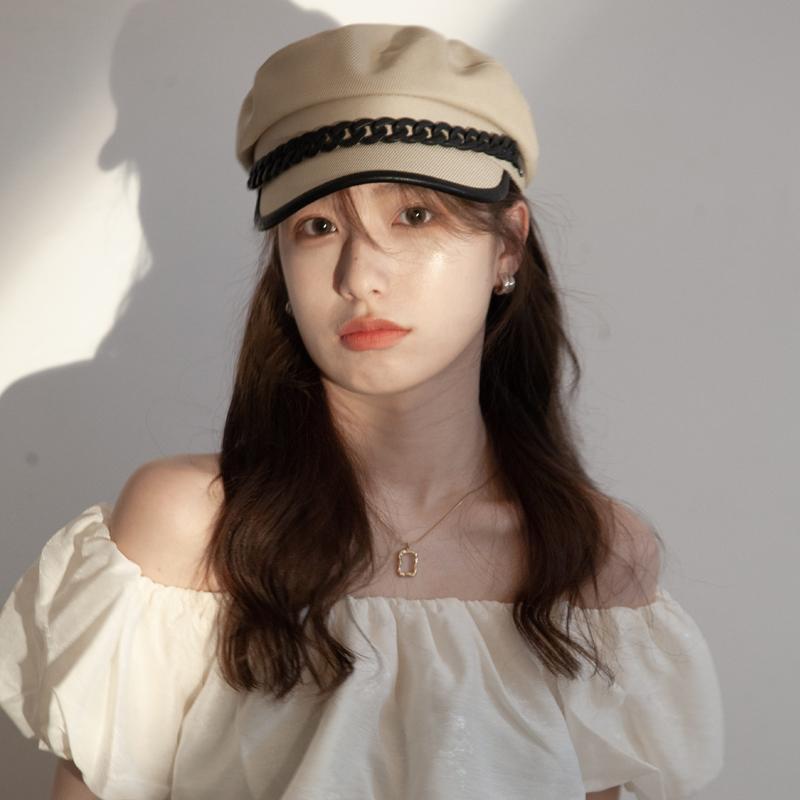 春 コーデ レディース ファッション オシャレ アイテム カワイイ コーデ シンプル きれいめ ナチュラル 上品カジュアル 女性用 婦人服 ベレー 帽子 秋 レトロ ダックビル ハット ペインターズ 八角 帽子