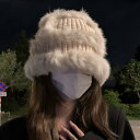 春 コーデ レディース ファッション オシャレ アイテム カワイイ コーデ シンプル きれいめ ナチュラル 上品カジュアル 女性用 婦人服 ウサギ ファー 帽子 ニット ウール