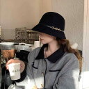 春 コーデ レディース ファッション オシャレ アイテム カワイイ コーデ シンプル きれいめ ナチュラル 上品カジュアル 女性用 婦人服 秋 冬 ウール ドーム フィッシャーマン ハット ブラック フレンチ バケット