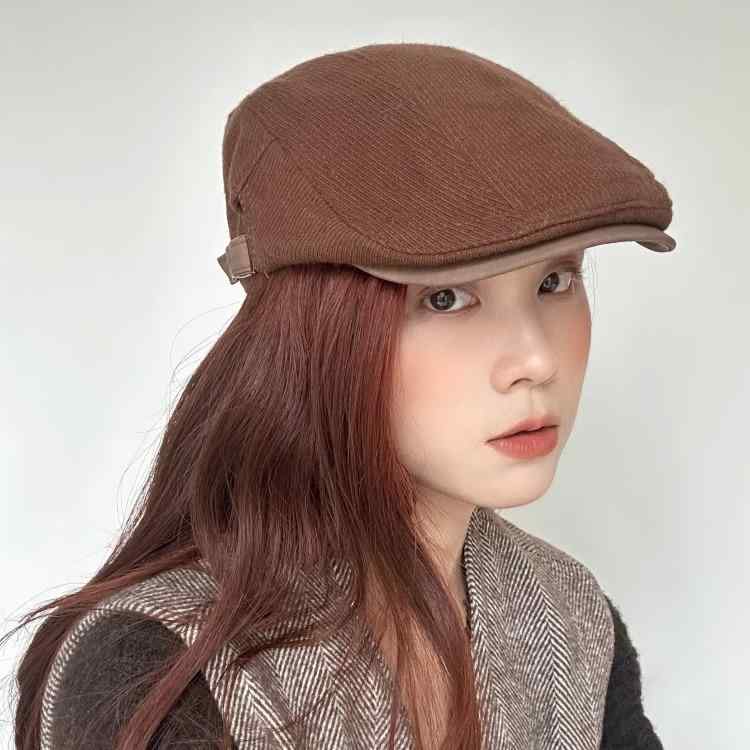 春 コーデ レディース ファッション オシャレ アイテム カワイイ コーデ シンプル きれいめ ナチュラル 上品カジュアル 女性用 婦人服 オールシーズン コーデュロイ 厚手 暖かい 帽子 レトロ ハット ベレー 帽子 ダックビル 帽子