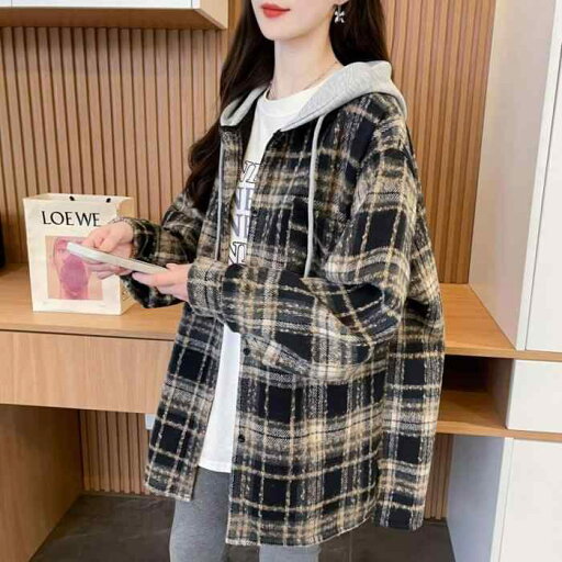 春 コーデ レディース ファッション オシャレ カワイイ シンプル きれいめ ナチュラル 上品カジュアル 婦人服 フード付き ベルベット 厚手 チェック柄 ジャケット 長袖 ゆったり カジュアル トップス 防寒 シャツ 春 コーデ レディース ファッション オシャレ カワイイ シンプル きれいめ ナチュラル 上品カジュアル 婦人服 フード付き ベルベット 厚手 チェック柄 ジャケット 長袖 ゆったり カジュアル トップス 防寒 シャツ