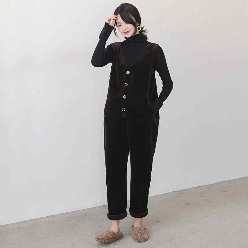 春 コーデ レディース ファッション オシャレ カワイイ シンプル きれいめ ナチュラル 上品カジュアル 婦人服 パンツ 大きいサイズ ベルベット 厚手 ゆったり ワンピース 九分丈 カジュアル スリミング