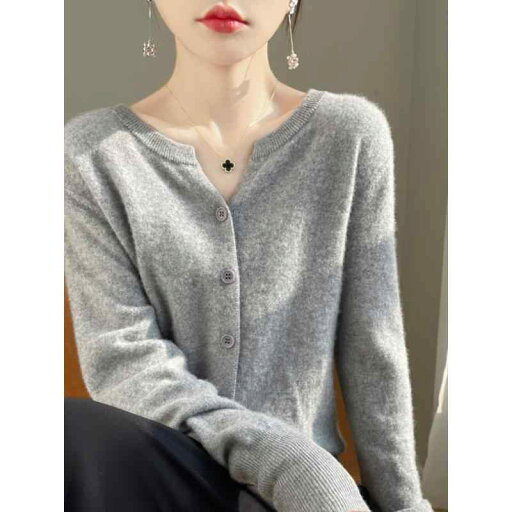 春 コーデ レディース ファッション オシャレ カワイイ シンプル きれいめ ナチュラル 上品カジュアル 婦人服 グレー ニット カーディガン ジャケット 薄手 ソリッドカラー セーター トップス 春 コーデ レディース ファッション オシャレ カワイイ シンプル きれいめ ナチュラル 上品カジュアル 婦人服 グレー ニット カーディガン ジャケット 薄手 ソリッドカラー セーター トップス