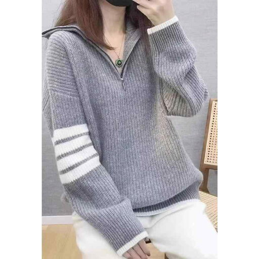 春 コーデ レディース ファッション オシャレ カワイイ シンプル きれいめ ナチュラル 上品カジュアル 婦人服 スタンドカラー ジッパー セーター プルオーバーシャツ 春 コーデ レディース ファッション オシャレ カワイイ シンプル きれいめ ナチュラル 上品カジュアル 婦人服 スタンドカラー ジッパー セーター プルオーバーシャツ