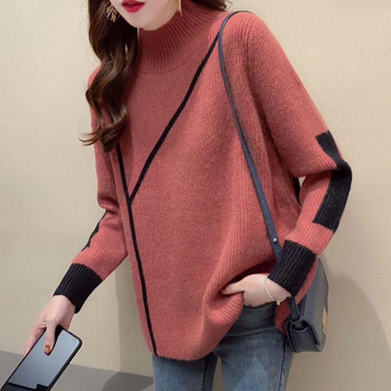 Other - 春 コーデ レディース ファッション オシャレ カワイイ シンプル きれいめ ナチュラル 上品カジュアル 婦人服 ハーフ タートルネック セーター スリム ボトムトップ