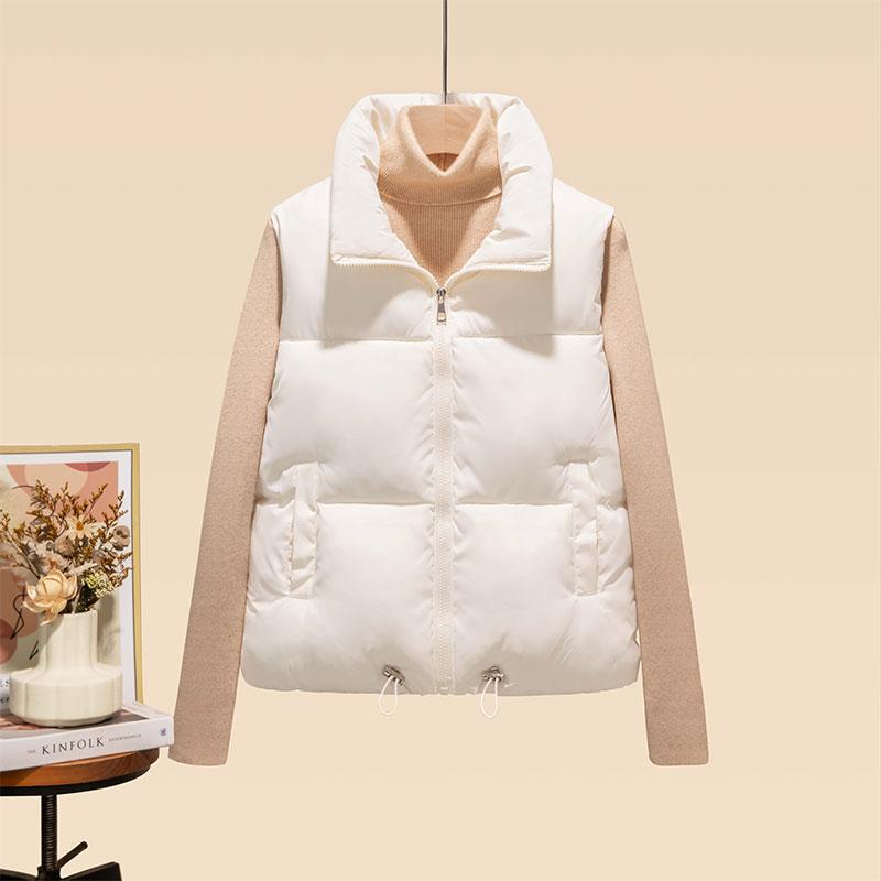 春 コーデ レディース ファッション オシャレ カワイイ シンプル きれいめ ナチュラル 上品カジュアル 婦人服 ダウン コットン ベスト 防寒 チョッキ ジャケット(4)