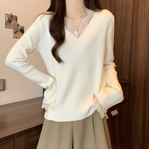 春 コーデ レディース ファッション オシャレ カワイイ シンプル きれいめ ナチュラル 上品カジュアル 婦人服 レースエッジ 厚手 ニット スカート プルオーバー セーター スリムフィット トップス 春 コーデ レディース ファッション オシャレ カワイイ シンプル きれいめ ナチュラル 上品カジュアル 婦人服 レースエッジ 厚手 ニット スカート プルオーバー セーター スリムフィット トップス