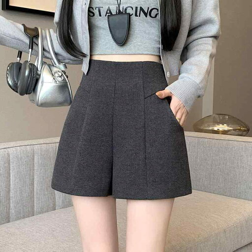 春 コーデ レディース ファッション オシャレ カワイイ シンプル きれいめ ナチュラル 上品カジュアル 婦人服 グレー 厚手 ウール スーツ パンツ アウターウェア ハイウエスト スリム Aライン ワイドレッグ ズボン 春 コーデ レディース ファッション オシャレ カワイイ シンプル きれいめ ナチュラル 上品カジュアル 婦人服 グレー 厚手 ウール スーツ パンツ アウターウェア ハイウエスト スリム Aライン ワイドレッグ ズボン