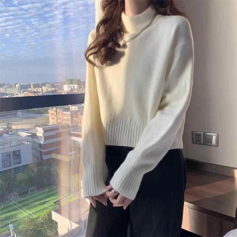 Other - 春 コーデ レディース ファッション オシャレ カワイイ シンプル きれいめ ナチュラル 上品カジュアル 婦人服 インナー セーター 厚手 ゆったり ニット シャツ トップス