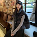 春 コーデ レディース ファッション オシャレ カワイイ シンプル きれいめ ナチュラル 上品カジュアル 婦人服 アウター ダウン ベスト ハイエンド スタンドカラー ゆったり チョッキ