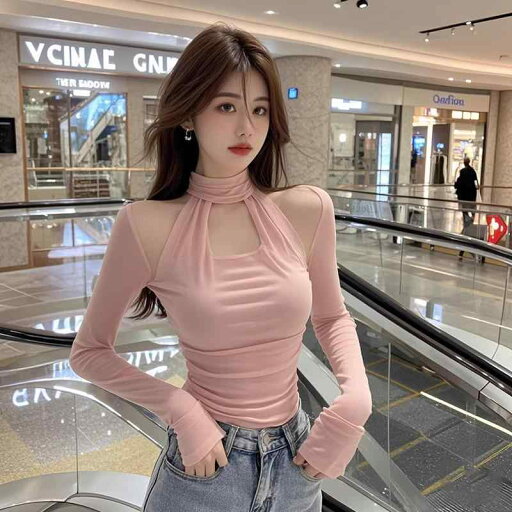 春 コーデ レディース ファッション オシャレ カワイイ シンプル きれいめ ナチュラル 上品カジュアル 婦人服 ハーフ ハイネック 長袖 通勤ウェア シャツ T スリム インナートップ 春 コーデ レディース ファッション オシャレ カワイイ シンプル きれいめ ナチュラル 上品カジュアル 婦人服 ハーフ ハイネック 長袖 通勤ウェア シャツ T スリム インナートップ