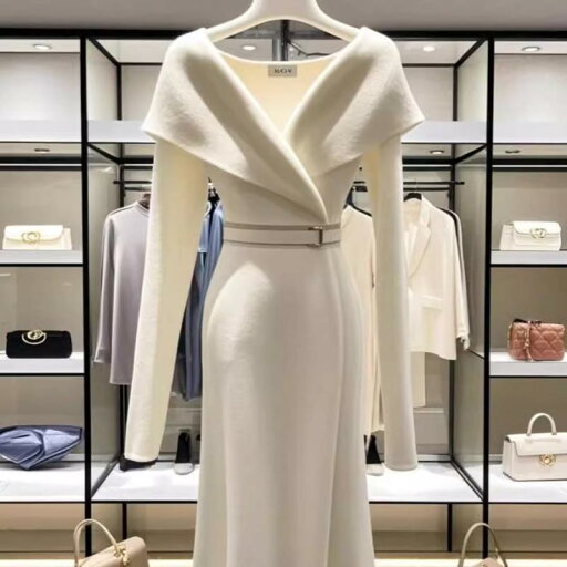 春 コーデ レディース ファッション オシャレ カワイイ シンプル きれいめ ナチュラル 上品カジュアル 婦人服 フォーマル ロング スカート ハイエンド 白 ドレス 春 コーデ レディース ファッション オシャレ カワイイ シンプル きれいめ ナチュラル 上品カジュアル 婦人服 フォーマル ロング スカート ハイエンド 白 ドレス