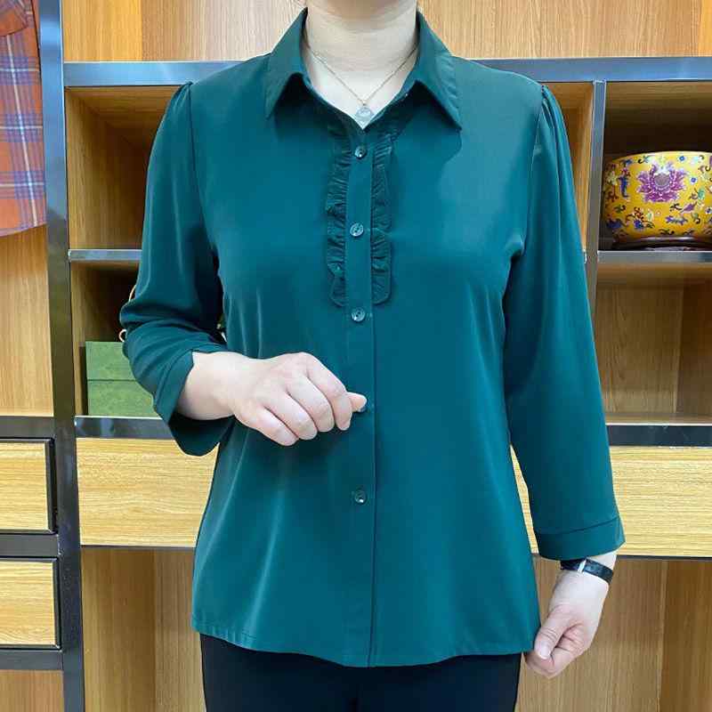 Rakuten - 春 コーデ レディース ファッション オシャレ カワイイ シンプル きれいめ ナチュラル 上品カジュアル 婦人服 無地 ハイエンド シャツ スリム アウターウェア 服