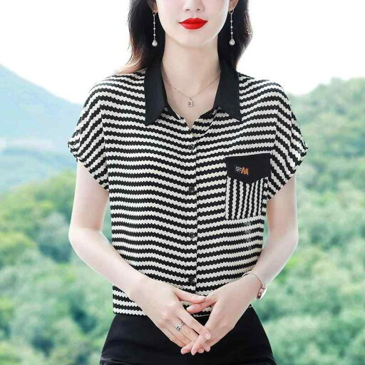 春 コーデ レディース ファッション オシャレ カワイイ シンプル きれいめ ナチュラル 上品カジュアル 婦人服 ストライプ シフォンシャツ 夏 トップス スリム 春 コーデ レディース ファッション オシャレ カワイイ シンプル きれいめ ナチュラル 上品カジュアル 婦人服 ストライプ シフォンシャツ 夏 トップス スリム