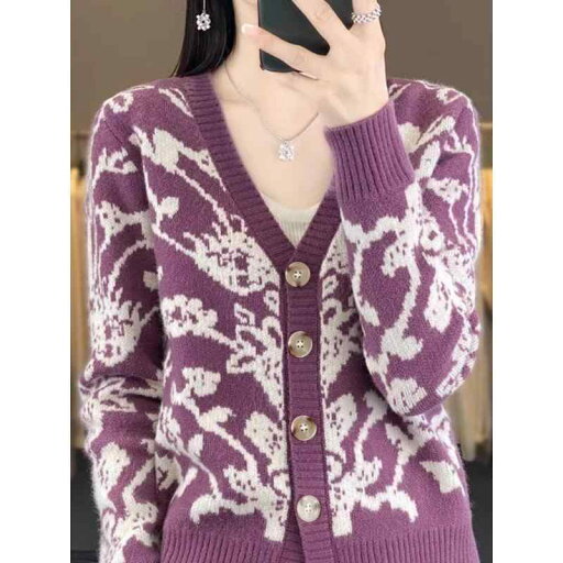 春 コーデ レディース ファッション オシャレ カワイイ シンプル きれいめ ナチュラル 上品カジュアル 婦人服 ベルベット カーディガン ジャカード セーター コート ウール ニット トップス 春 コーデ レディース ファッション オシャレ カワイイ シンプル きれいめ ナチュラル 上品カジュアル 婦人服 ベルベット カーディガン ジャカード セーター コート ウール ニット トップス