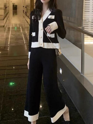 春 コーデ レディース ファッション オシャレ カワイイ シンプル きれいめ ナチュラル 上品カジュアル 婦人服 スーツ 大きいサイズ スリム ニット ワイドレッグ パンツ 春 コーデ レディース ファッション オシャレ カワイイ シンプル きれいめ ナチュラル 上品カジュアル 婦人服 スーツ 大きいサイズ スリム ニット ワイドレッグ パンツ