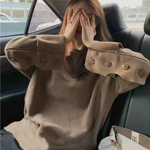 春 コーデ レディース ファッション オシャレ カワイイ シンプル きれいめ ナチュラル 上品カジュアル 婦人服 カーキ トレーナー 長袖 トップス シャツ 春 コーデ レディース ファッション オシャレ カワイイ シンプル きれいめ ナチュラル 上品カジュアル 婦人服 カーキ トレーナー 長袖 トップス シャツ