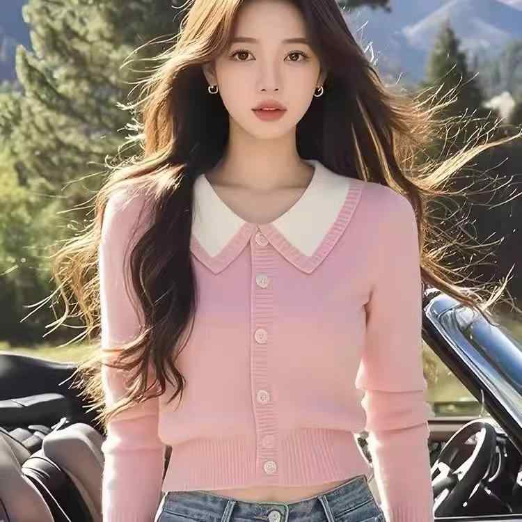 春 コーデ レディース ファッション オシャレ カワイイ シンプル きれいめ ナチュラル 上品カジュアル 婦人服 ピンク セーター トップス カーディガン ジャケット