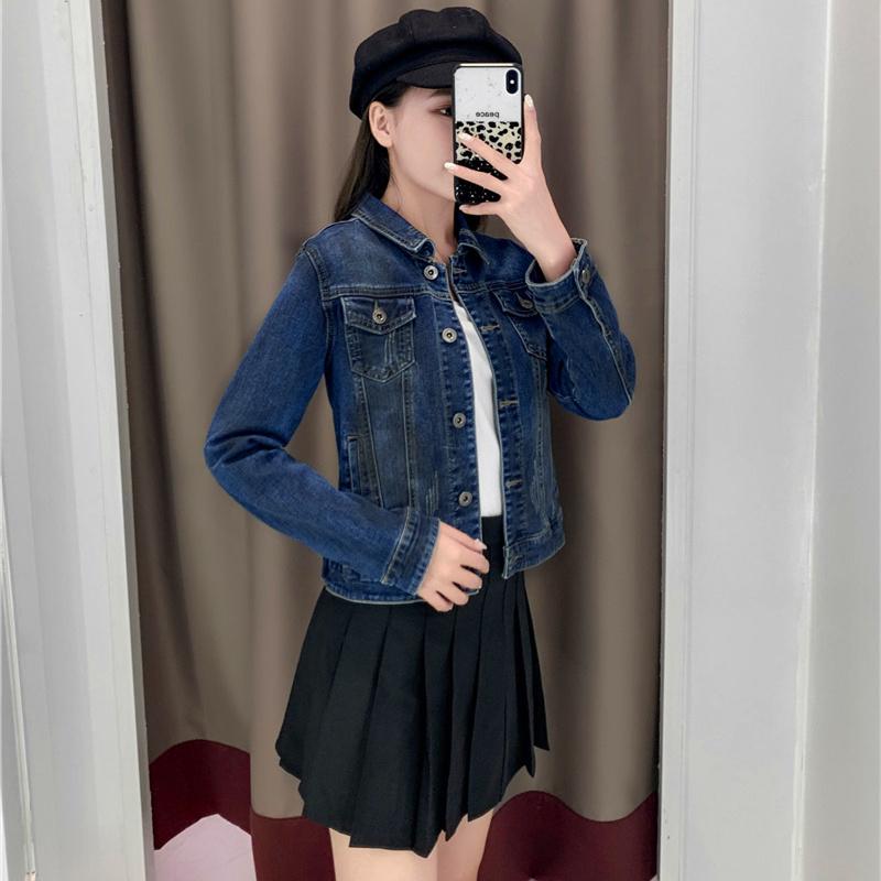 春 コーデ レディース ファッション オシャレ カワイイ シンプル きれいめ ナチュラル 上品カジュアル 婦人服 デニム ジャケット スリムフィット トップス カジュアル ジャケット