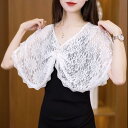 春 コーデ レディース ファッション オシャレ カワイイ シンプル きれいめ ナチュラル 上品カジュアル 婦人服 薄手 プルオーバー レース ストール サマー ブラウス スカート 快適 日焼け防止 シャツ