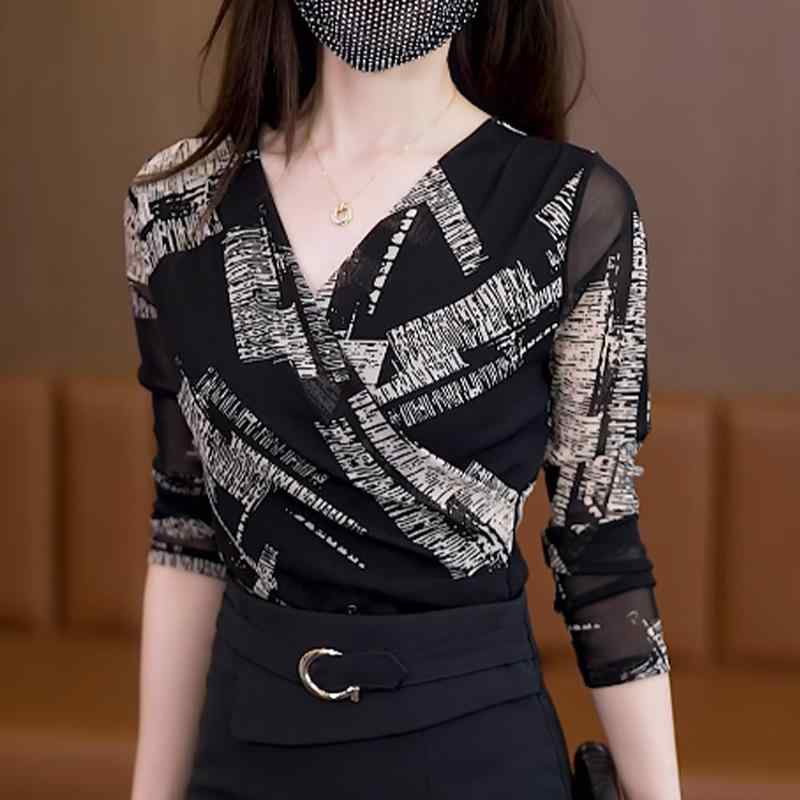 Other - 春 コーデ レディース ファッション オシャレ カワイイ シンプル きれいめ ナチュラル 上品カジュアル 婦人服 クラシック シャツ メッシュトップ 長袖 T トップス