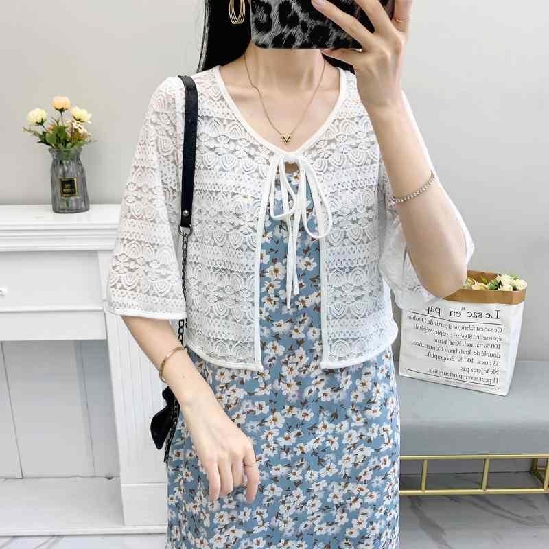 春 コーデ レディース ファッション オシャレ カワイイ シンプル きれいめ ナチュラル 上品カジュアル 婦人服 レース ストール 夏 日焼け防止 チョッキ カーディガン ジャケット ブラウス チャイナ スカート