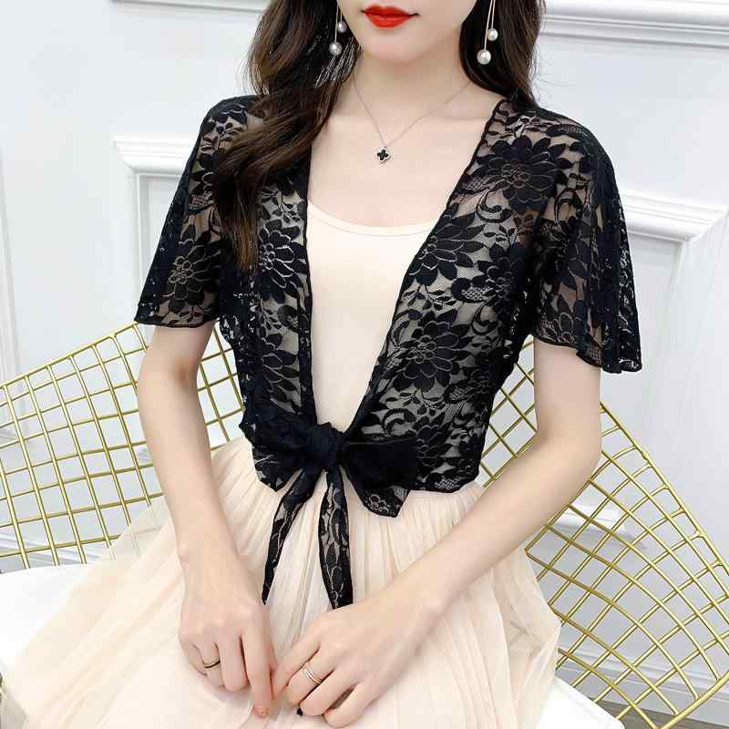 春 コーデ レディース ファッション オシャレ カワイイ シンプル きれいめ ナチュラル 上品カジュアル 婦人服 ストール サマー レースカーディガン トップス スカート コート ブラウスのサムネイル