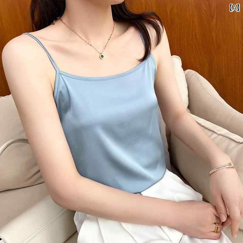 春 コーデ レディース ファッション オシャレ カワイイ シンプル きれいめ ナチュラル 上品カジュアル 婦人服 夏 サテン アセテート ワンライン カラー アウタートップス スーツ ノースリーブベスト